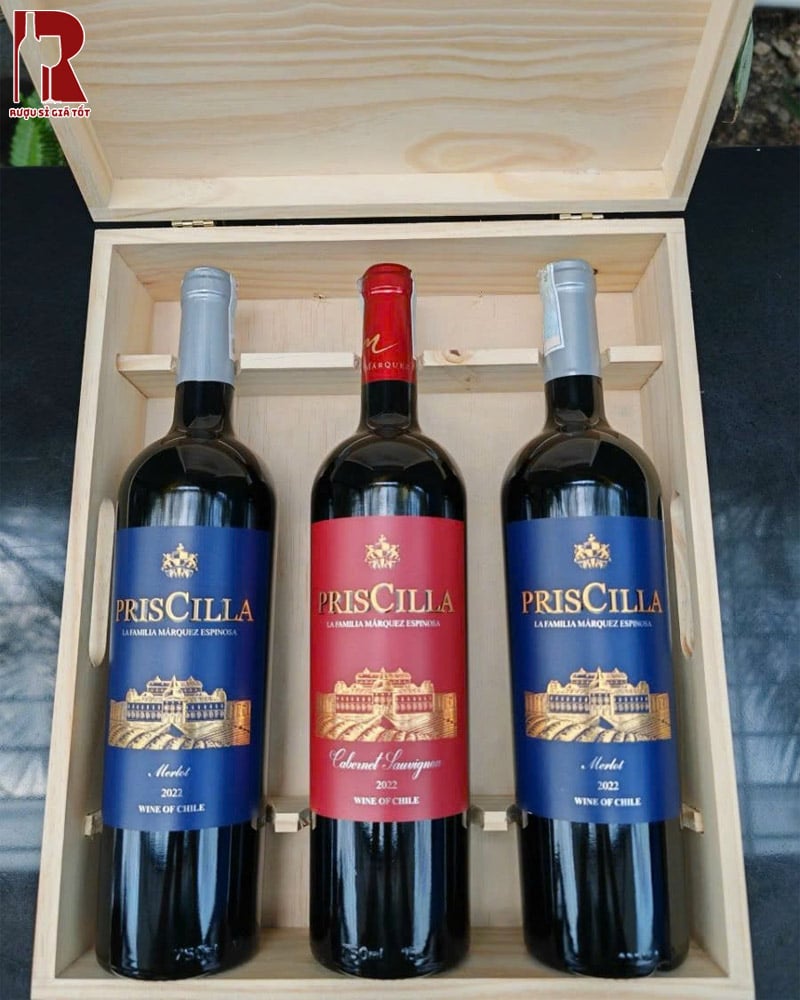 Mua Rượu Vang Chile Đỏ Priscilla Uy Tín
