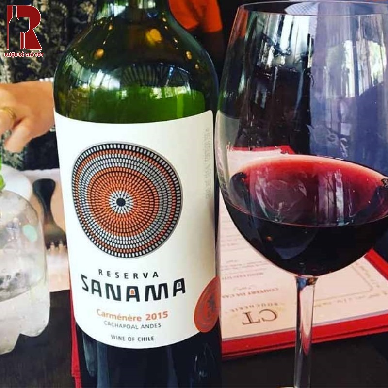 Giá Rượu Vang Chile Đỏ Sanama Reserva Carmenere Hiện Nay