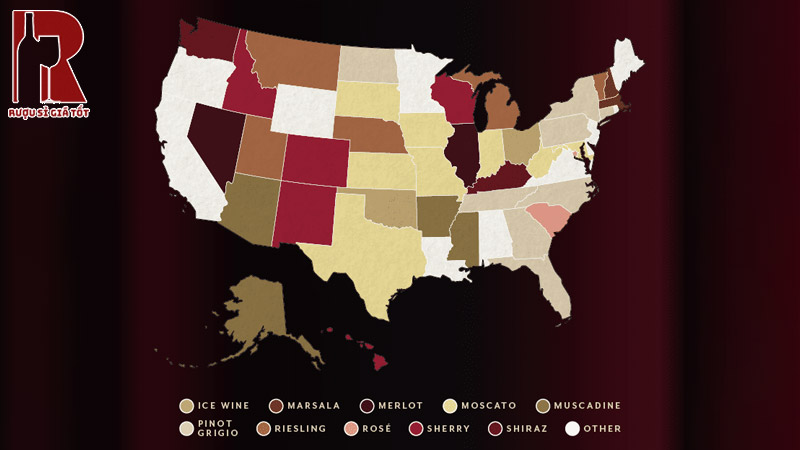 Các vùng sản xuất rượu vang Mỹ