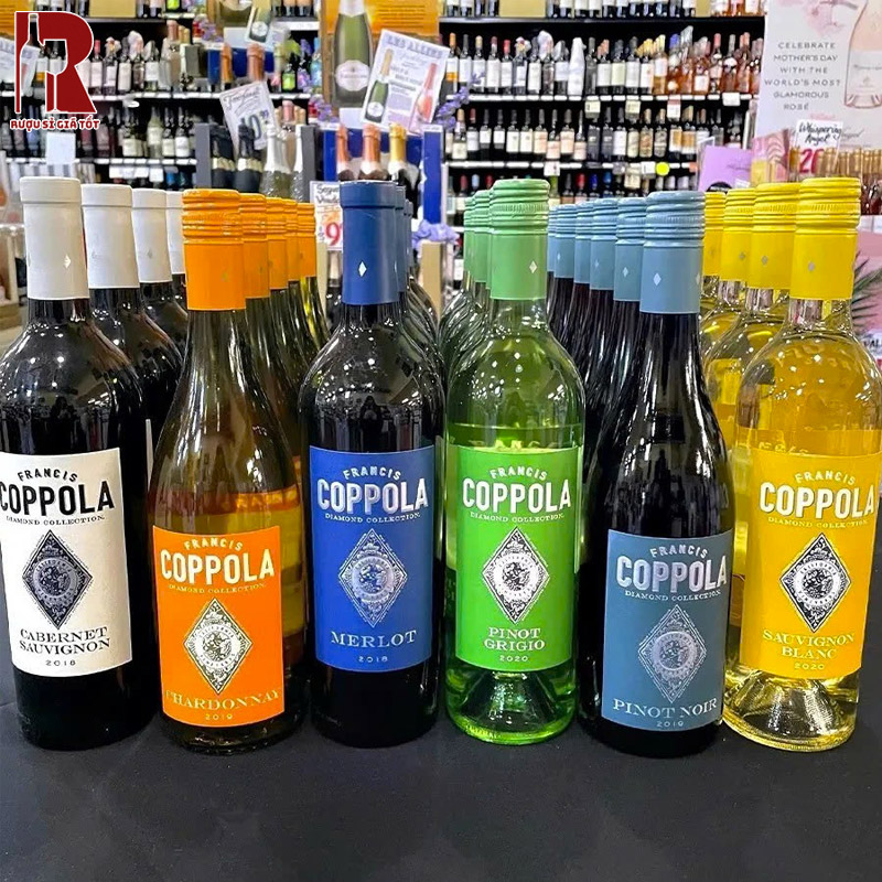 Rượu Vang Mỹ Trắng Francis Coppola Diamond Collection California Các Loại