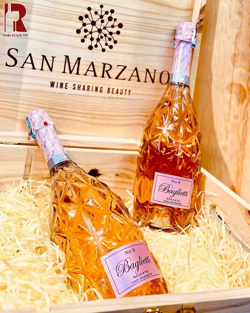 Mua Rượu Vang Nổ Baglietti Moscato Rose No 6