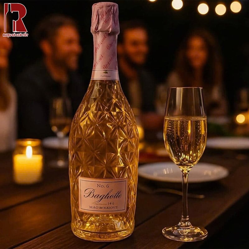 Rượu Vang Nổ Baglietti Moscato Rose No 6 Chính Hãng