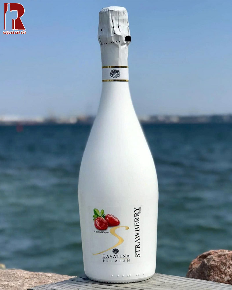 Rượu Vang Nổ Cavatina Premium Strawberry Giá Tốt