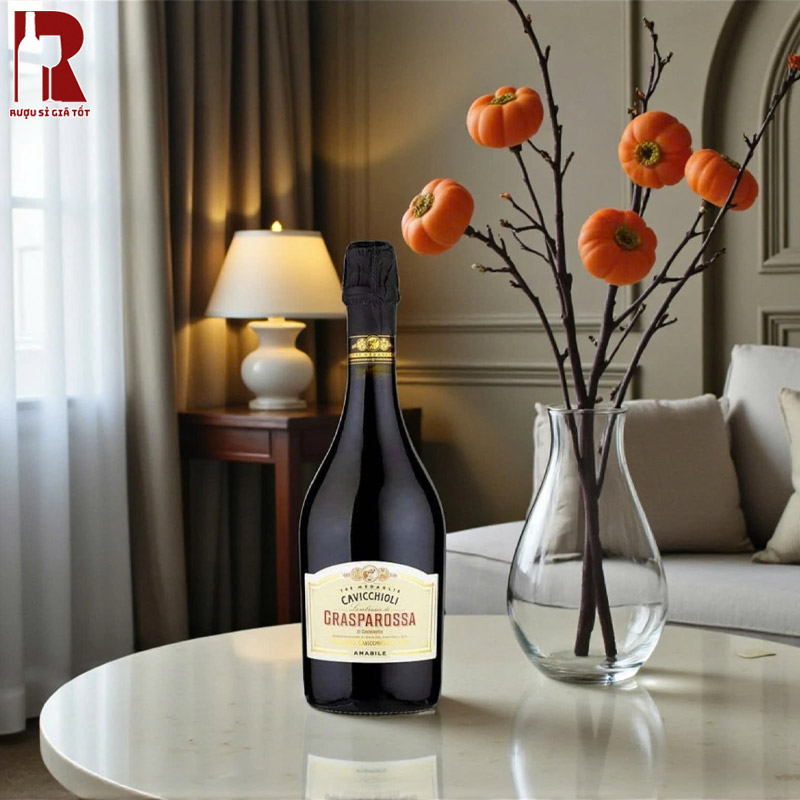 Rượu Vang Nổ Cavicchioli Lambrusco Grasparossa Giá Bao Nhiêu?