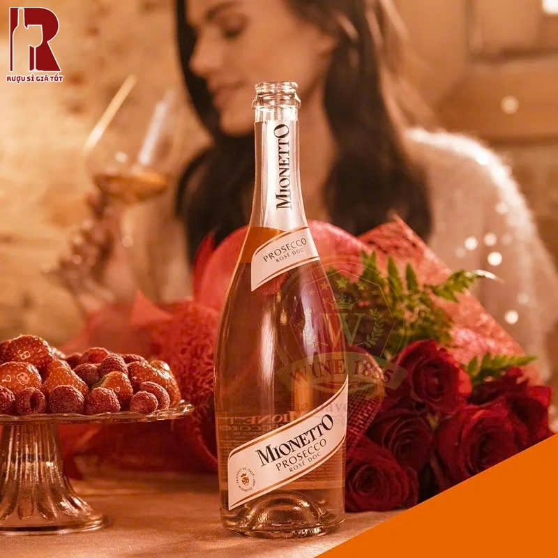 Giá Rượu Vang Nổ Mionetto Prosecco Rosé Tốt Nhất
