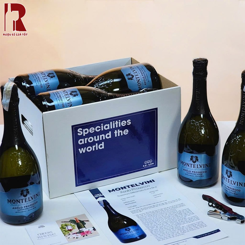 Giá Rượu Vang Nổ Montelvini Asolo Prosecco Superiore DOCG Extra Brut