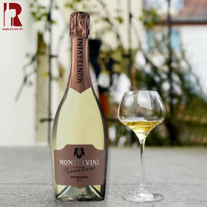 Rượu Vang Nổ Montelvini Promoso Spumante Brut Nhập Khẩu
