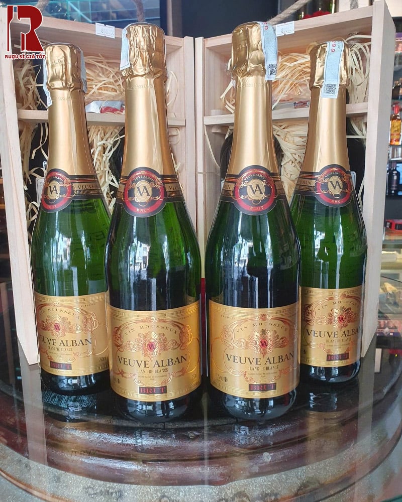 Giá Rượu Vang Nổ Mousseux Veuve Alban Brut Mới Nhất