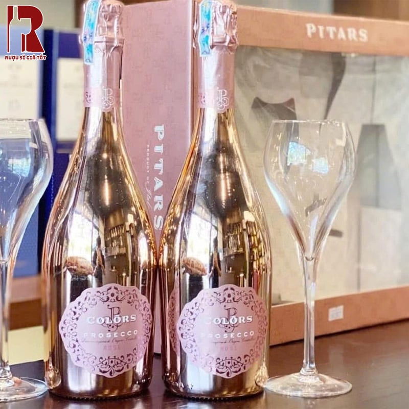 Mua Rượu Vang Nổ Pitars Colors Prosecco Rose DOC 2020 Chính Hãng
