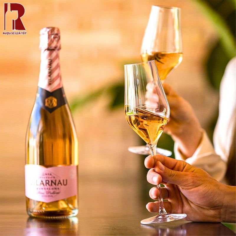 Uống Rượu Vang Nổ Vilarnau Delicate Rose Organic Đúng Cách