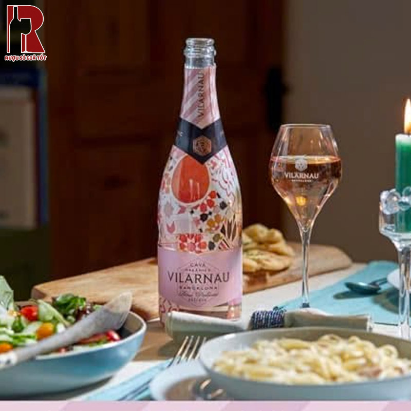 Mua Rượu Vang Nổ Vilarnau Delicate Rose Organic Sleeve Nhập Khẩu