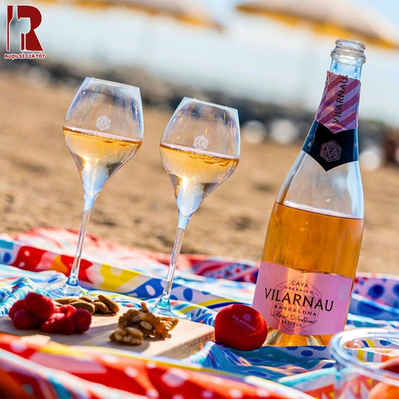 Giá Rượu Vang Nổ Vilarnau Delicate Rose Organic Bao Nhiêu?