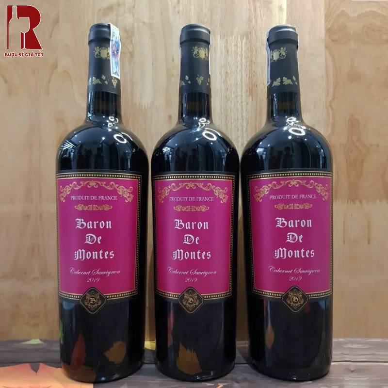 Giá Rượu Vang Pháp Đỏ Baron De Montes