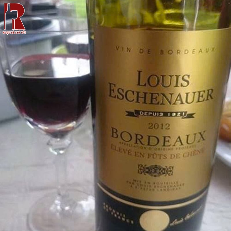 Thưởng Thức Rượu Vang Pháp Đỏ Bordeaux Louis Eschenauer Eleve Fut de Chene Nhập Khẩu