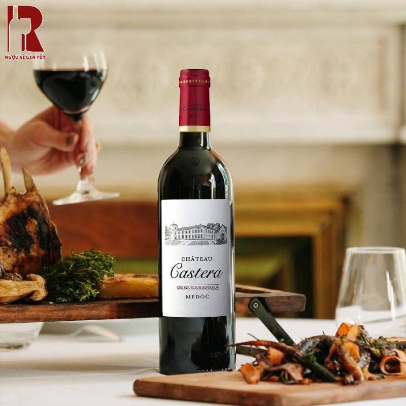 Giá Rượu Vang Pháp Đỏ Chateau Castera Medoc Cru Bourgeois Superieur Tốt Nhất