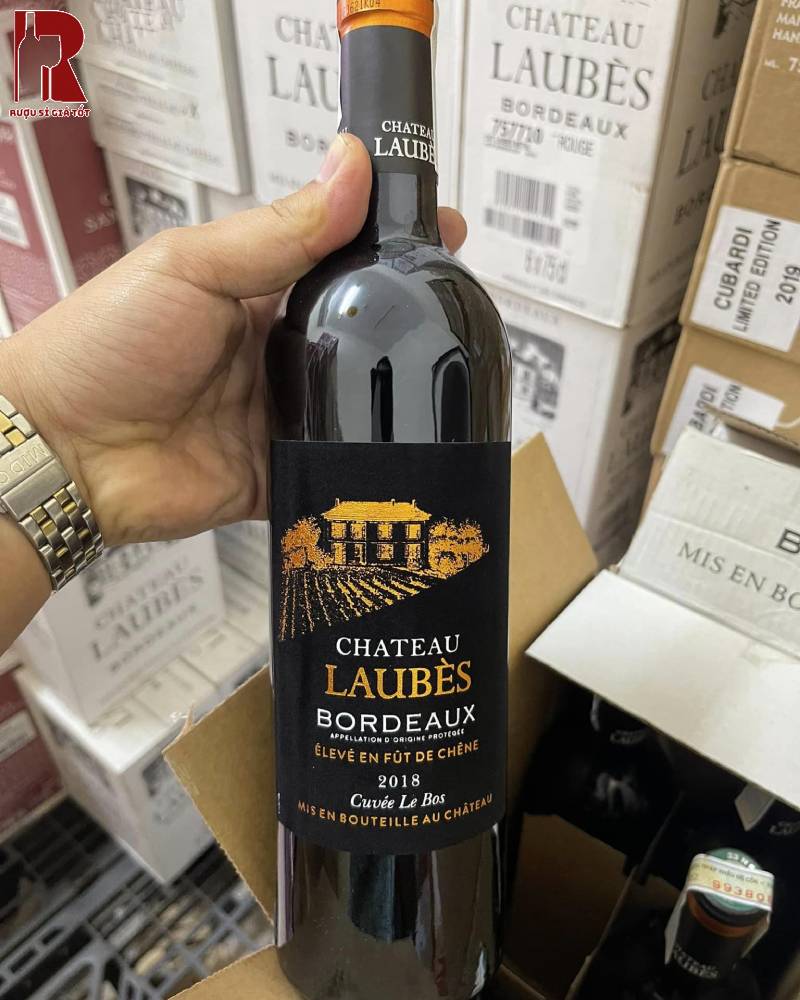 Mua Rượu Vang Pháp Đỏ Chateau Laubes Bordeaux - Tem Nhung Chính Hãng