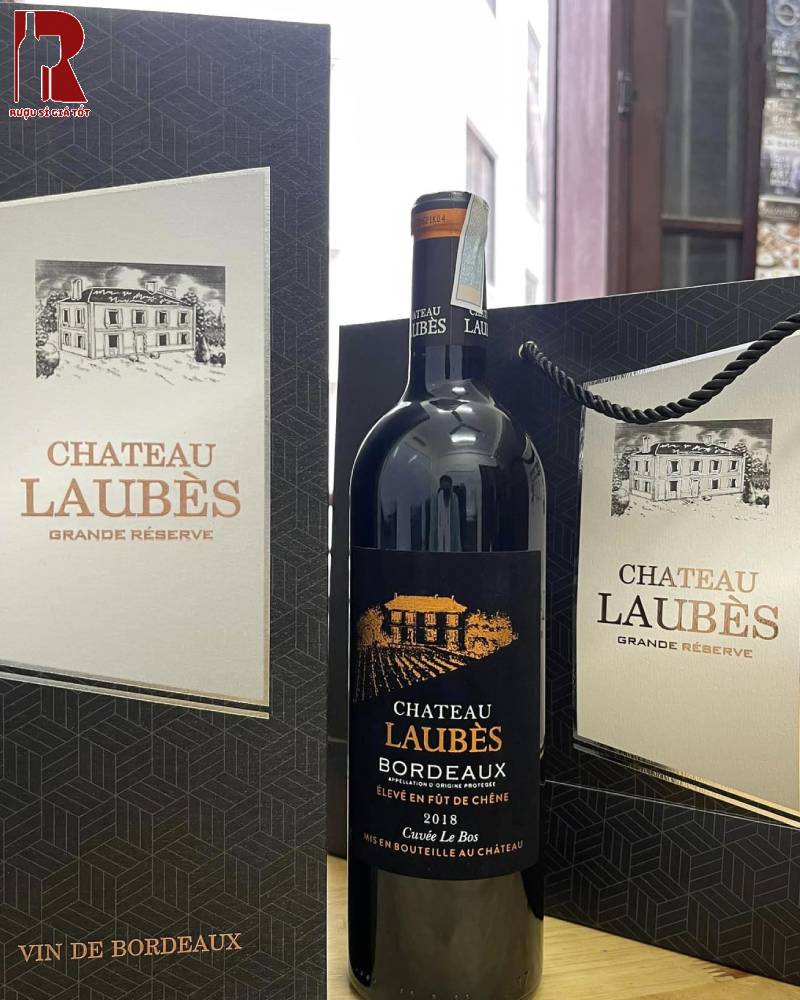 Hương Vị Rượu Vang Pháp Đỏ Chateau Laubes Bordeaux - Tem Nhung