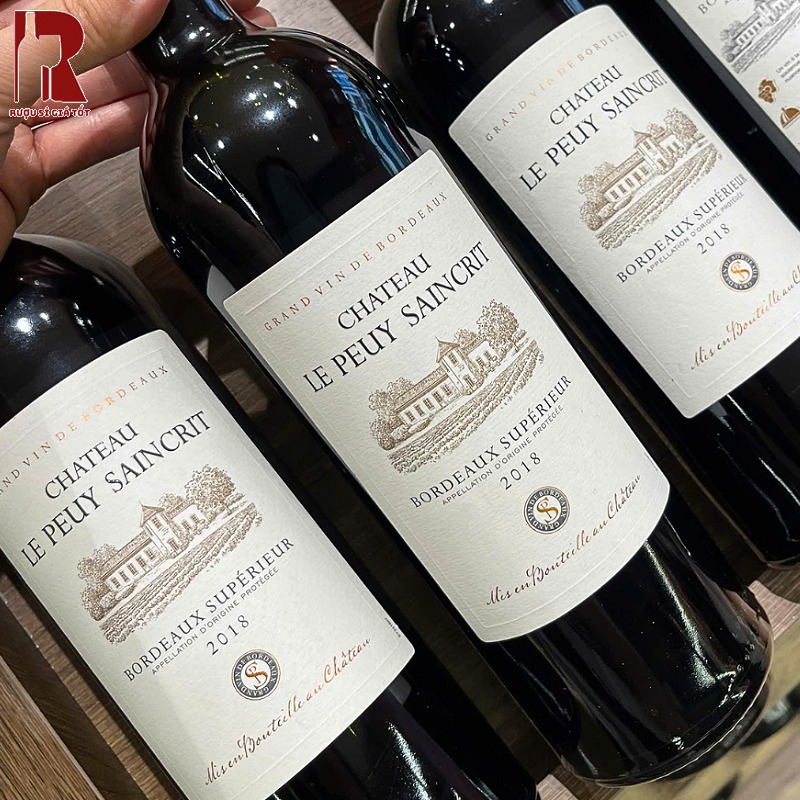 Giá Rượu Vang Pháp Đỏ Chateau Le Peuy Saincrit Bordeaux Tại Việt Nam