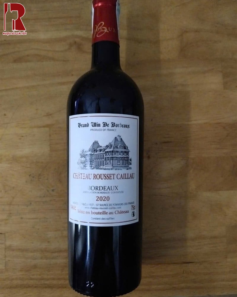 Giá Rượu Vang Pháp Đỏ Chateau Rousset Caillau
