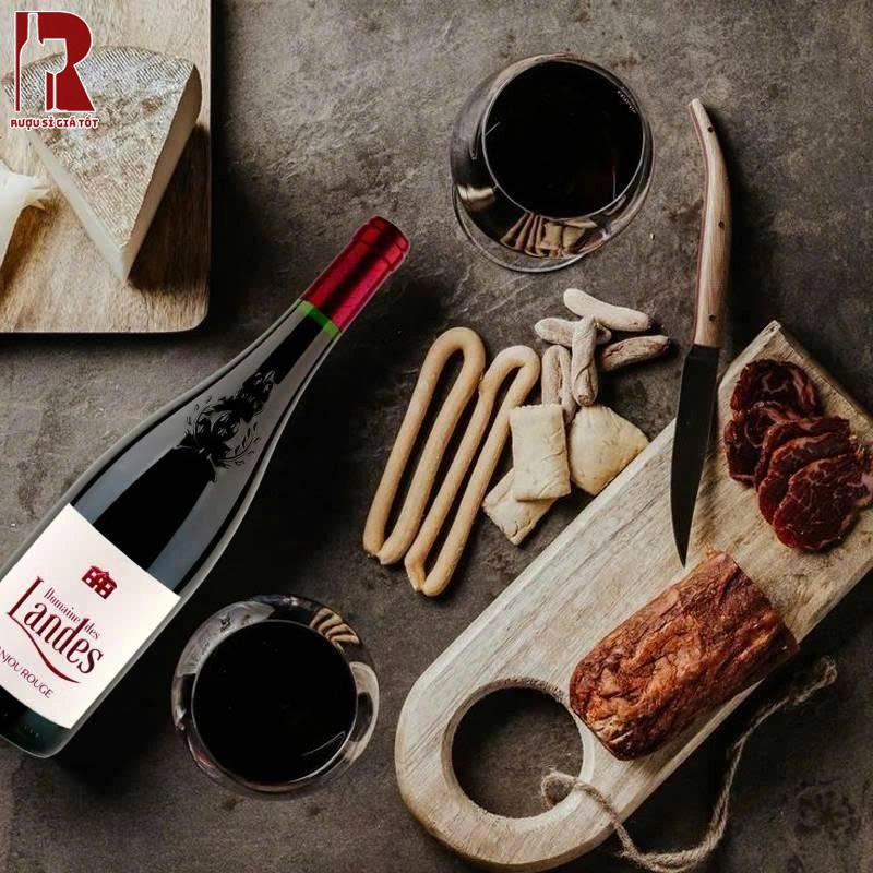 Mua Rượu Vang Pháp Đỏ Domaine des Landes Anjou Rouge Nhập Khẩu Uy Tín