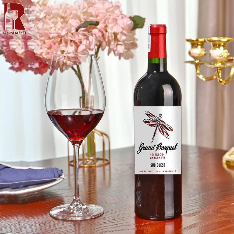 Mua Rượu Vang Pháp Đỏ Grand Bosquet Merlot Cabernet Chất Lượng