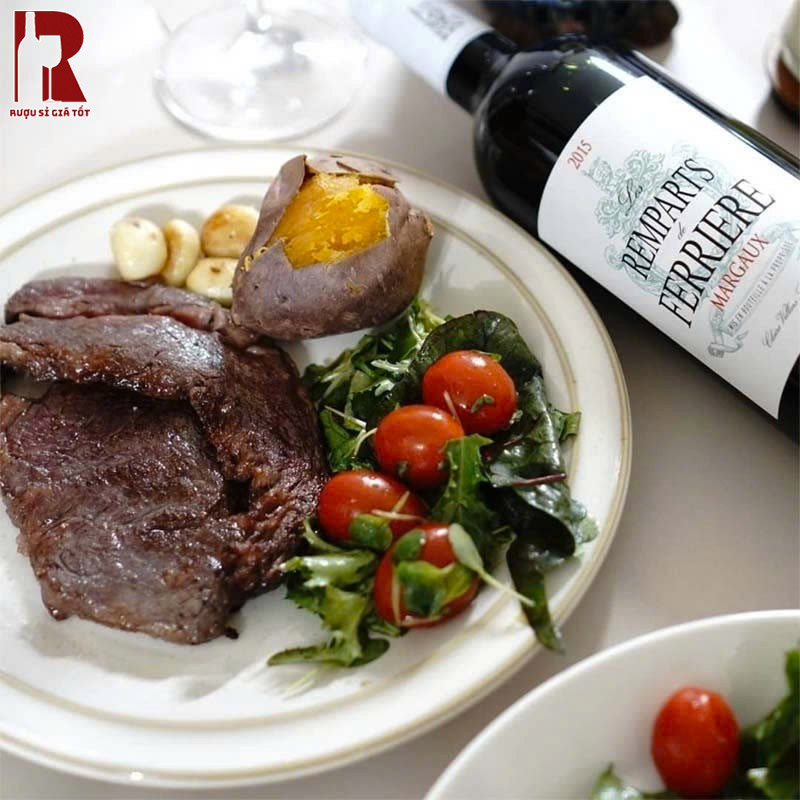 Thưởng Thức Rượu Vang Pháp Đỏ Les Remparts De Ferriere Margaux