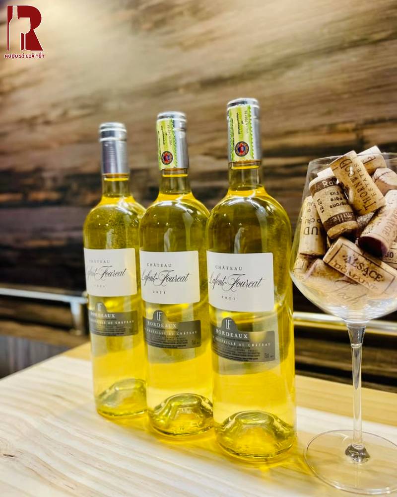 Rượu Vang Pháp Trắng Chateau Lafont Fourcat Bordeaux Blanc Chất Lượng