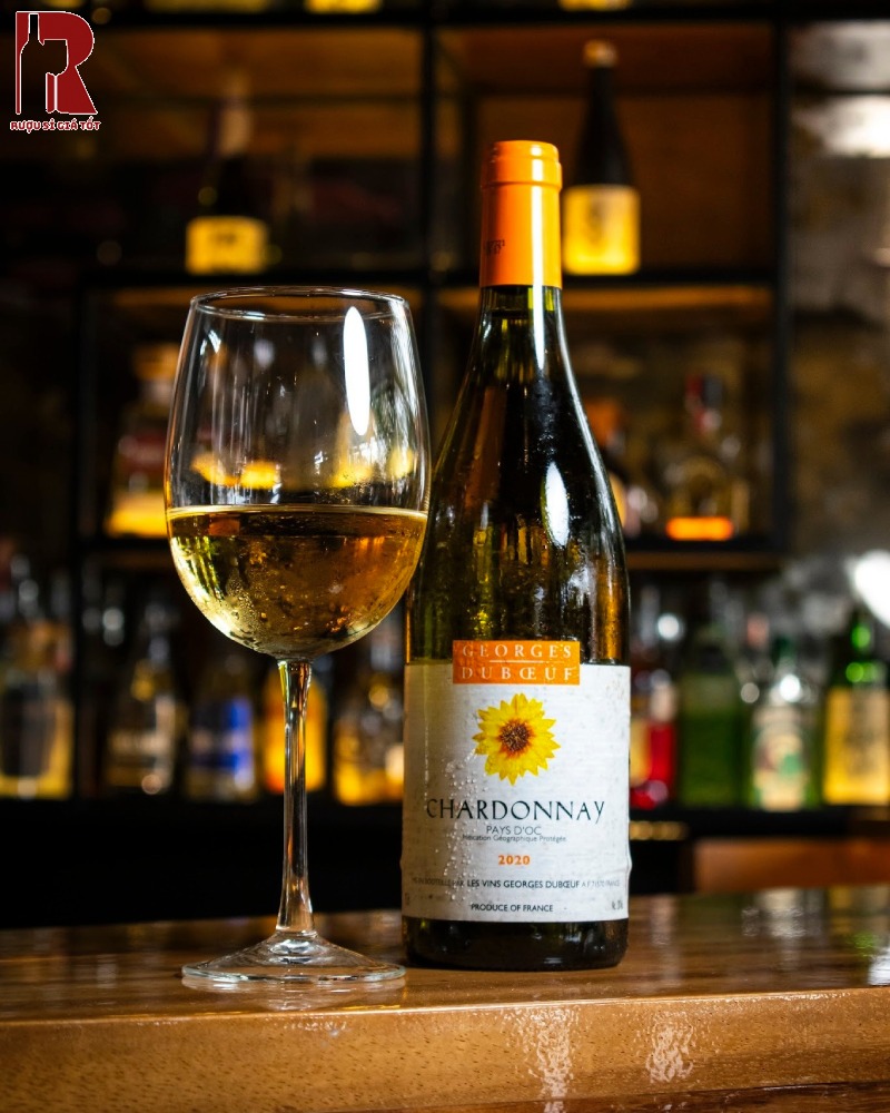 Mua Rượu Vang Pháp Trắng Georges Duboeuf Flower Collection Chardonnay Đáng Tin Cậy