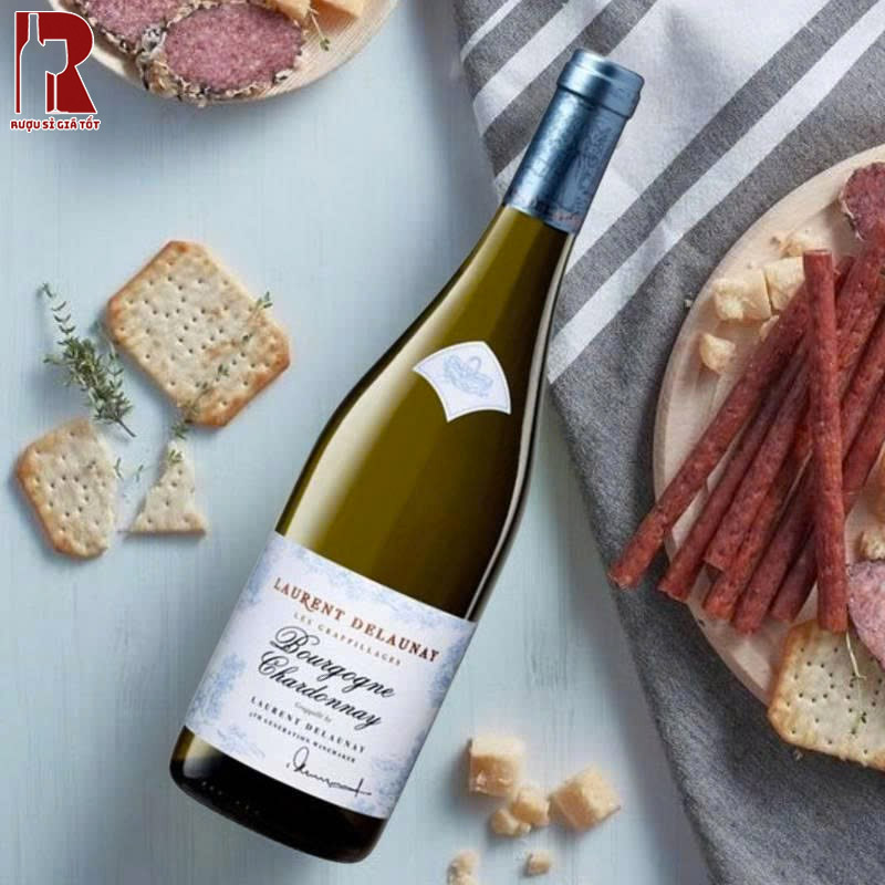 Rượu Vang Pháp Trắng Laurent Delaunay Bourgogne Chardonnay AOP Giá Tốt