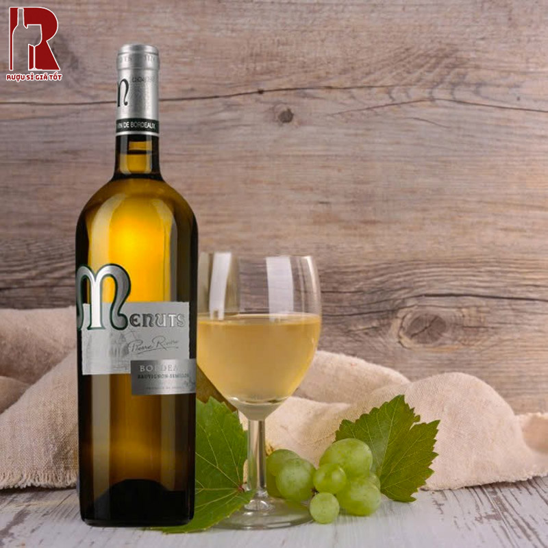 Giá Rượu Vang Pháp Trắng Menuts Bordeaux AOC Blanc Bao Nhiêu?