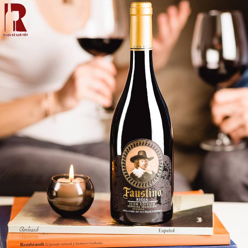 Uống Rượu Vang Tây Ban Nha Đỏ Faustino Icon Sành Điệu