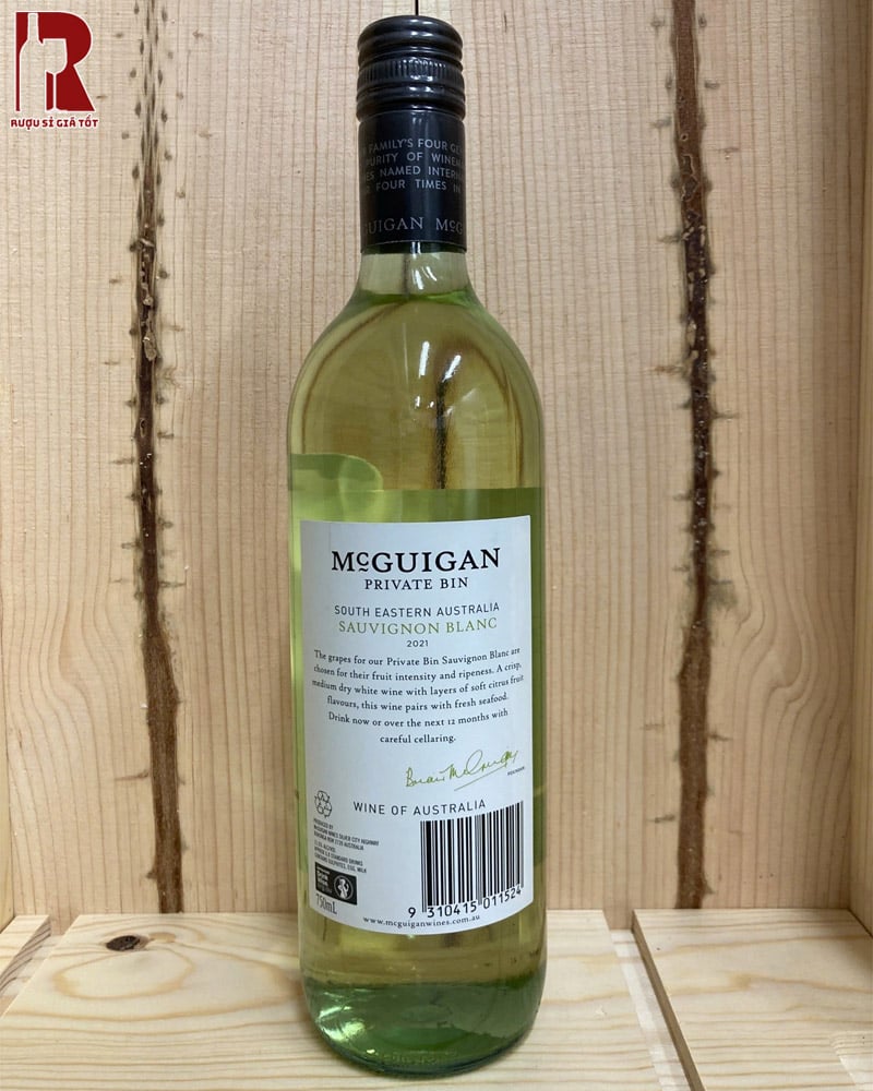 Rượu Vang Úc Trắng McGuigan Private Bin Hảo Hạng