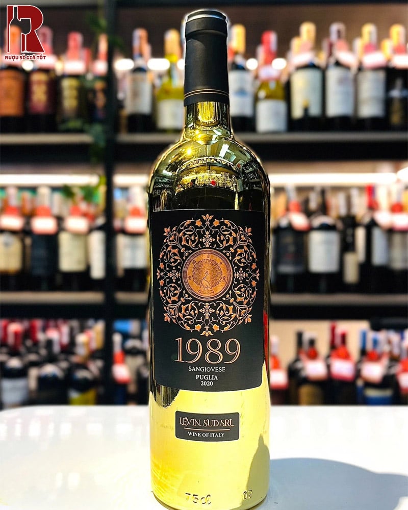 Rượu Vang Ý Đỏ 1989 Chát Nhãn Gold - Red Ngon Bổ Rẻ