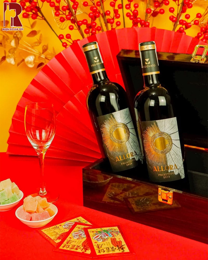 Rượu Vang Ý Đỏ Allora Nhập Khẩu