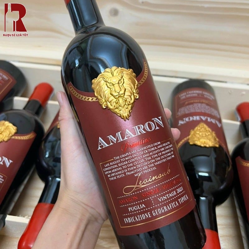 Rượu Vang Ý Đỏ Amaron Primitivo IGT Nhập Khẩu