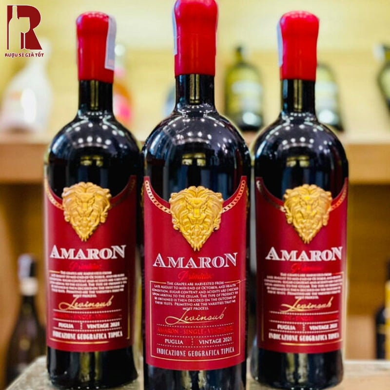 Mua Rượu Vang Ý Đỏ Amaron Primitivo IGT Chuẩn Chính Hãng