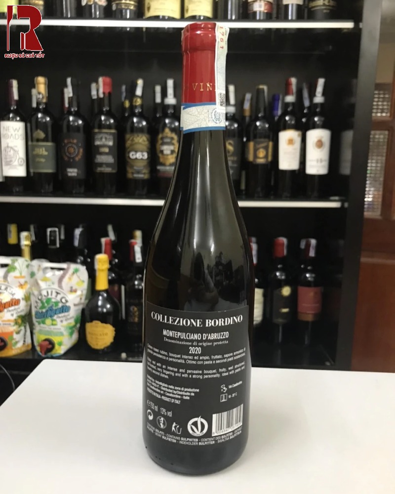 Rượu Vang Ý Đỏ Collezione Bordino Montepulciano Chính Hãng
