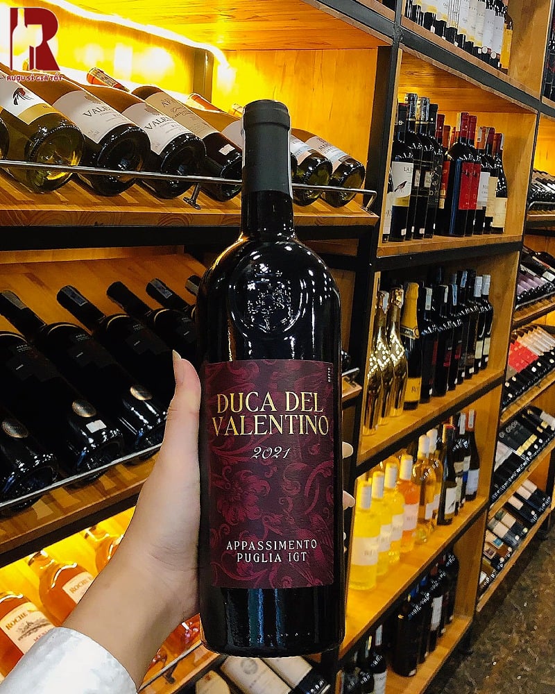 Rượu Vang Ý Đỏ Duca Del Valentino Appassimento Puglia IGT Chính Hãng
