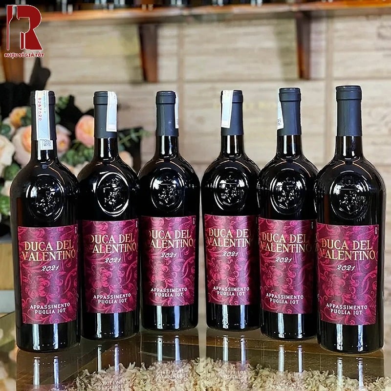 Mua Rượu Vang Ý Đỏ Duca Del Valentino Appassimento Puglia IGT Cao Cấp