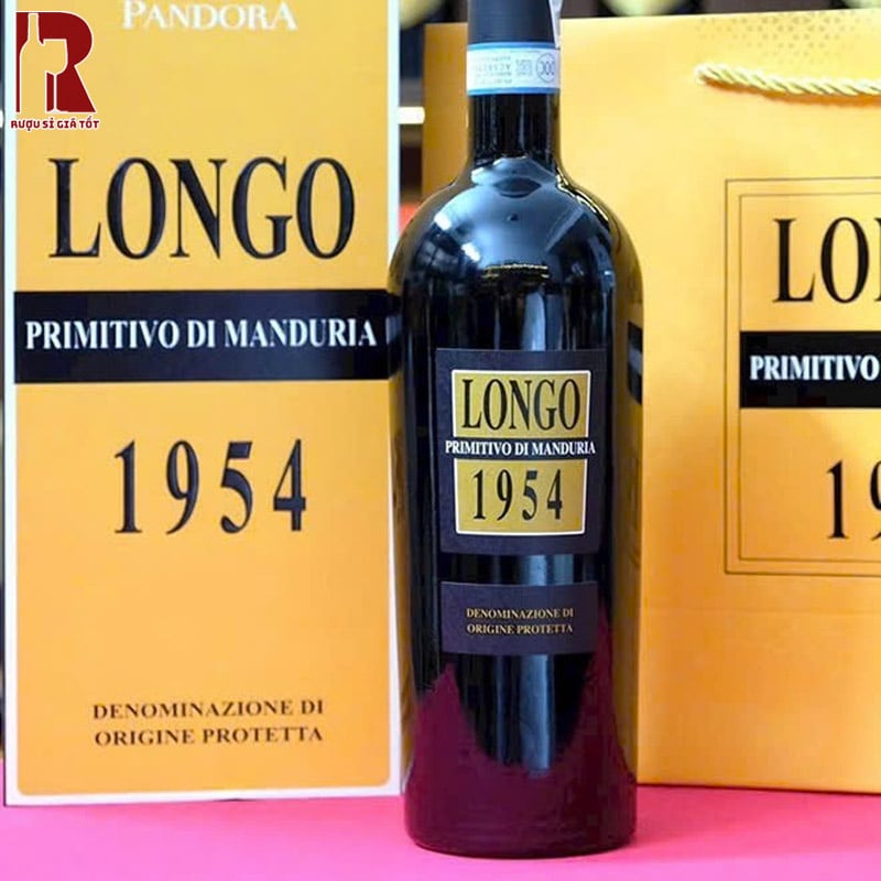 Bảo Quản Rượu Vang Ý Đỏ Longo Primitivo di Manduria 1954