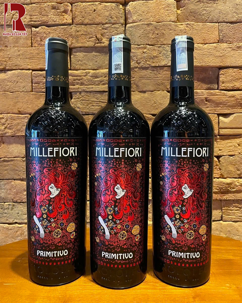 Mua Rượu Vang Ý Đỏ Millefiori Primitivo Cao Cấp