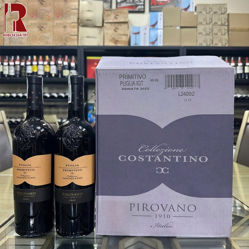 Mua Rượu Vang Ý Đỏ Pirovano Collezione Costantino Puglia Primitivo