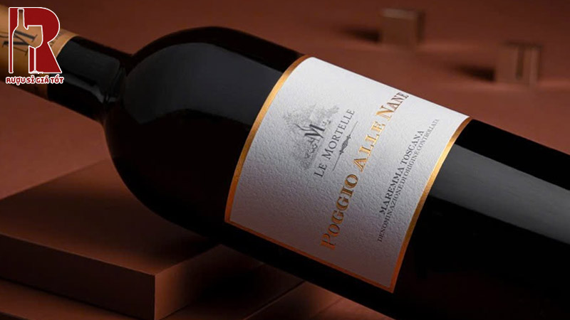 Thiết Kế Chai Rượu Vang Ý Đỏ Poggio Alle Nane Maremma