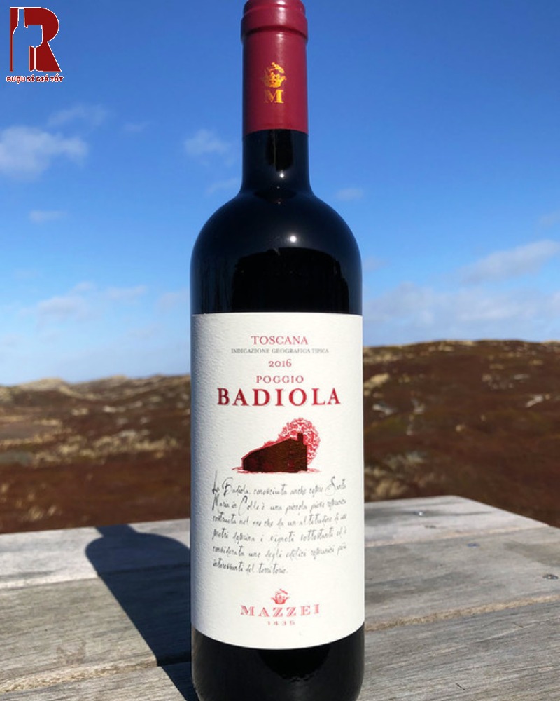 Rượu Vang Ý Đỏ Poggio Badiola Toscana IGT Giá Bao Nhiêu?