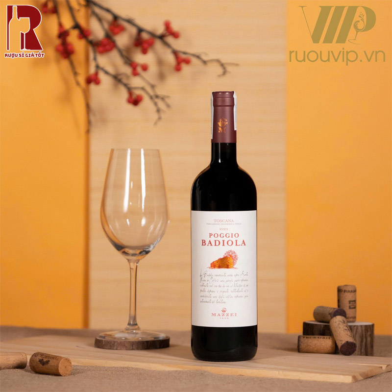 Mua Rượu Vang Ý Đỏ Poggio Badiola Toscana IGT Uy Tín