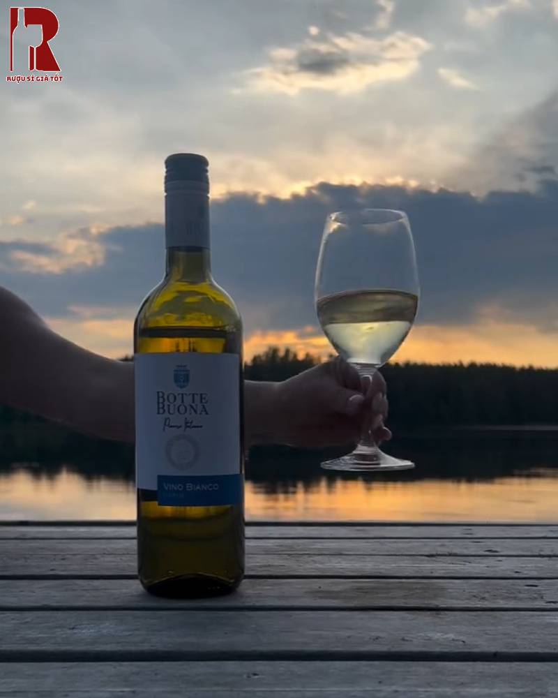 Mua Rượu Vang Ý Trắng Botte Buona Vino Bianco d'Italia Nhập Khẩu