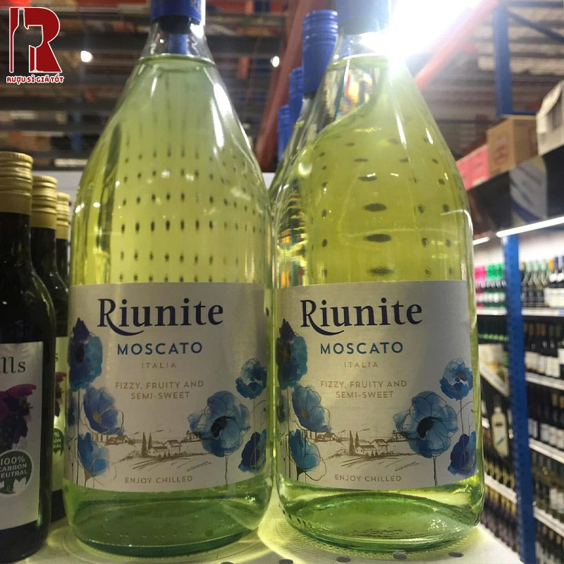 Rượu Vang Ý Trắng Riunite Moscato Ngon Bổ Rẻ
