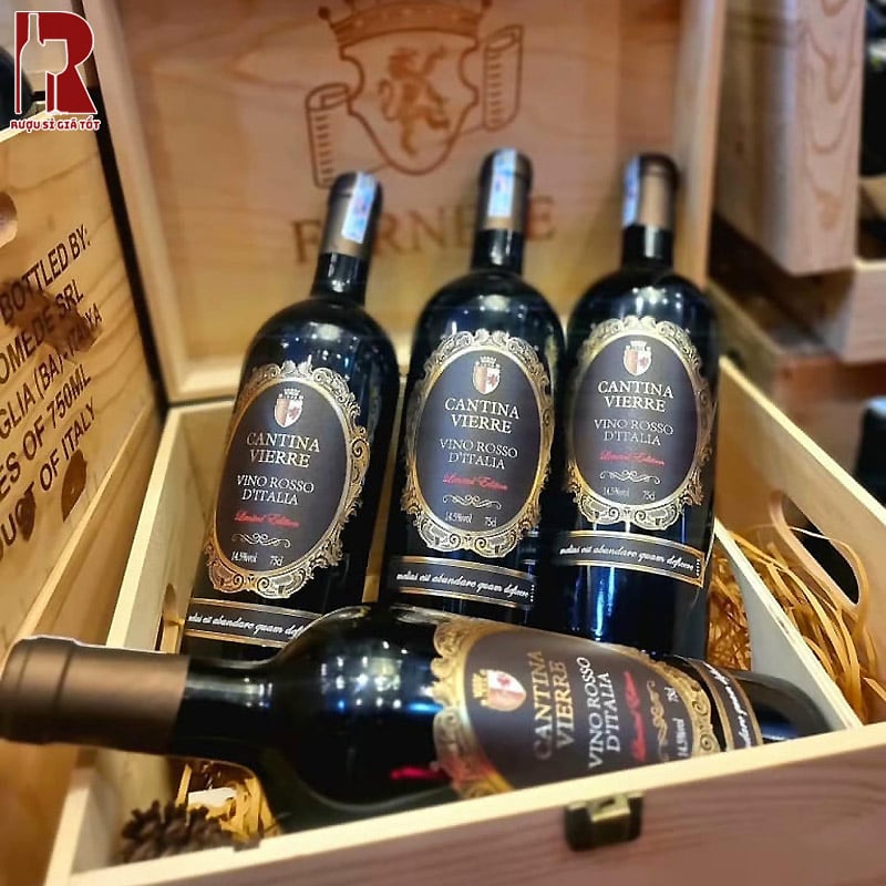 Rượu vang Abruzzo Cantina Vierre có hương thơm phức hợp của các loại trái cây