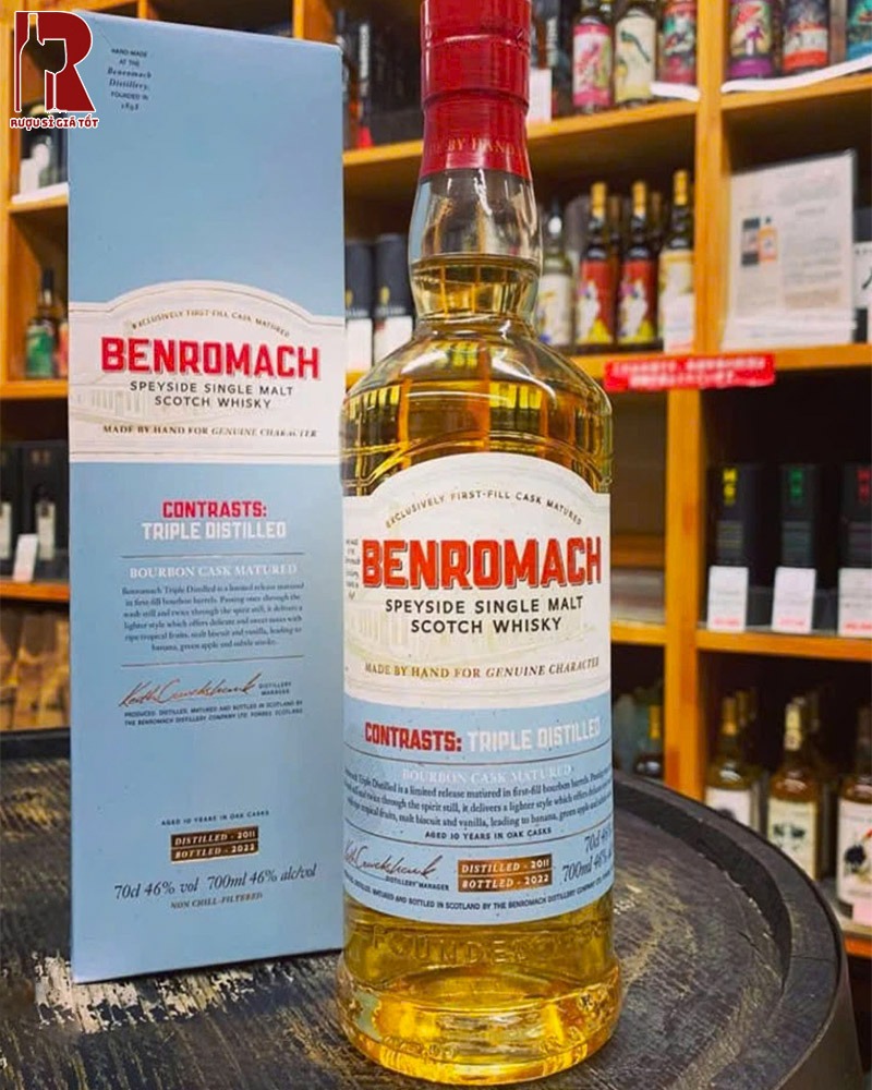 Giá Rượu Whisky Benromach Triple Distilled Tham Khảo