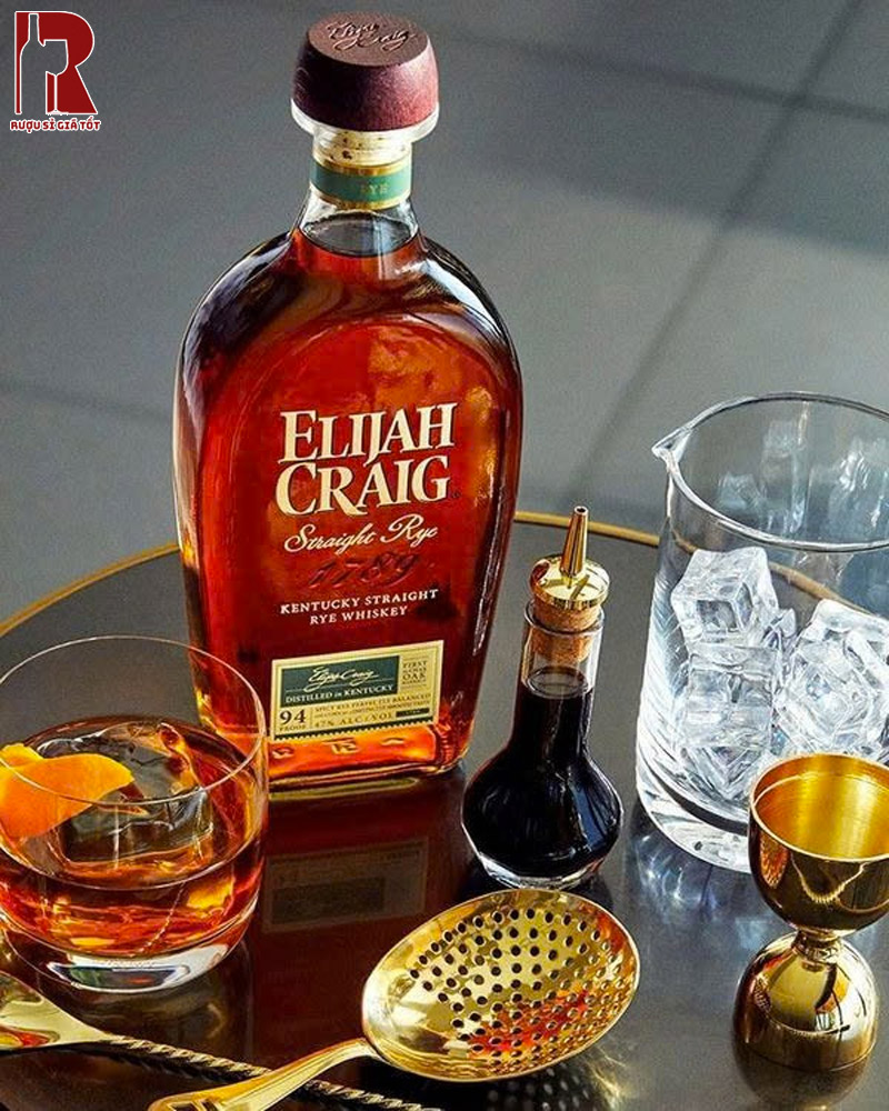 Rượu Whisky Elijah Craig Straight Rye Hảo Hạng
